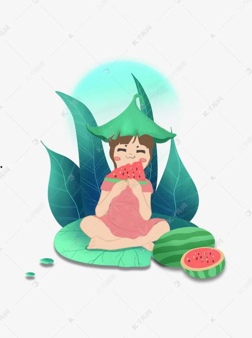 吃瓜摔倒的图片